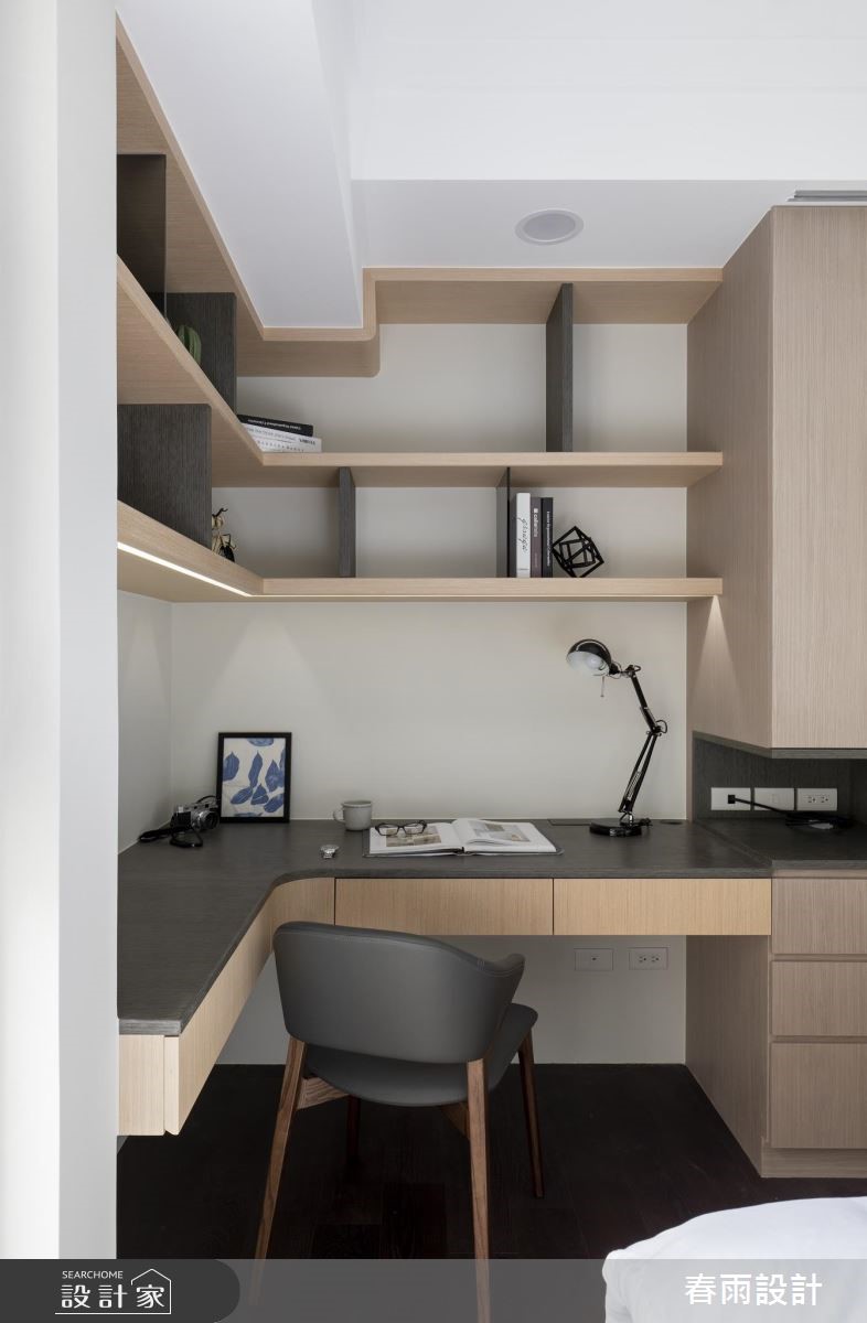 53坪新成屋(5年以下)＿混搭風臥室書房案例圖片＿春雨設計＿春雨_71 台中國泰府會園道之20