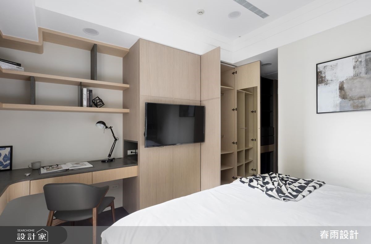 53坪新成屋(5年以下)＿混搭風臥室案例圖片＿春雨設計＿春雨_71 台中國泰府會園道之22