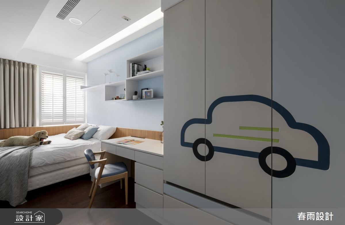 53坪新成屋(5年以下)＿混搭風臥室案例圖片＿春雨設計＿春雨_71 台中國泰府會園道之37
