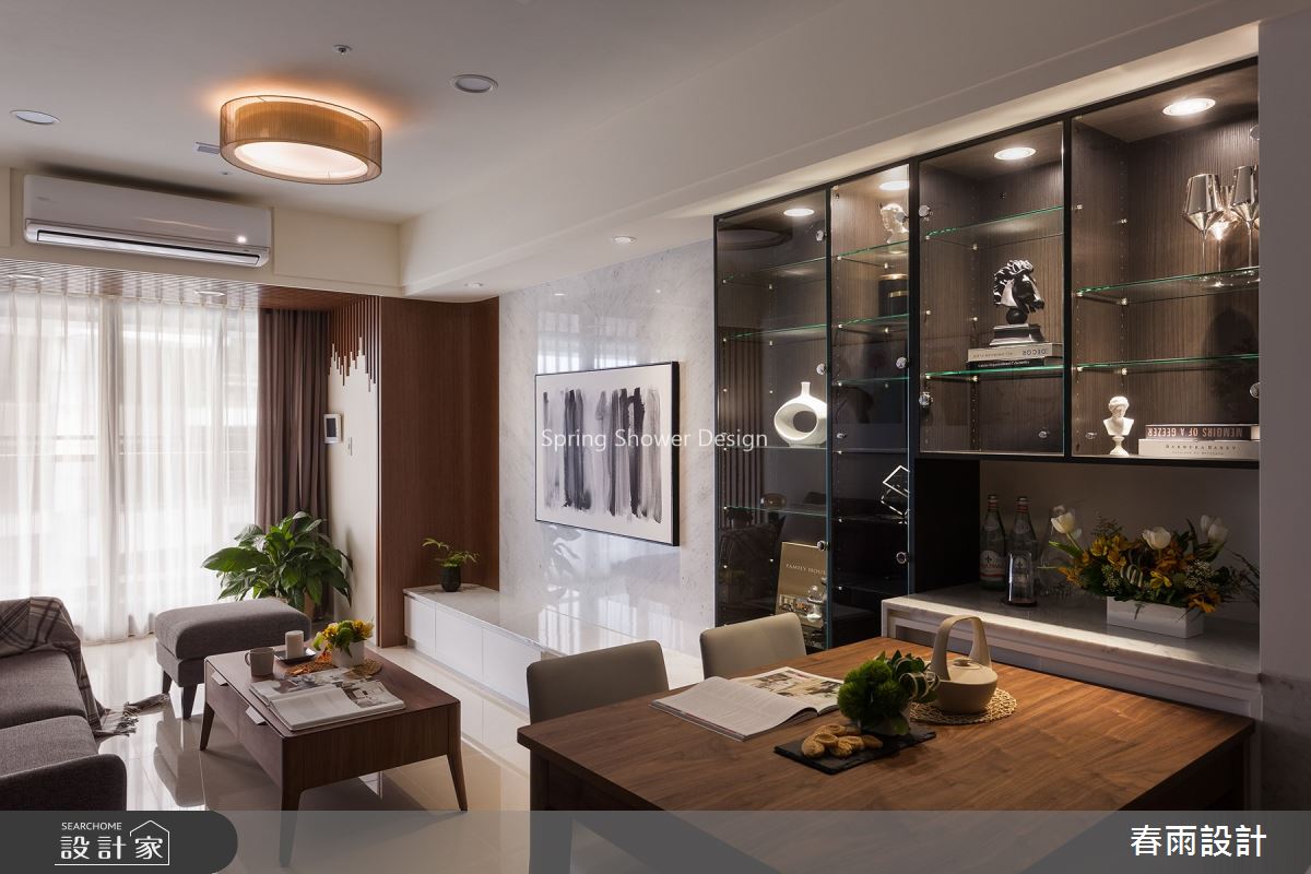31坪新成屋(5年以下)＿混搭風客廳餐廳案例圖片＿春雨設計＿春雨_72 國賓官邸之8