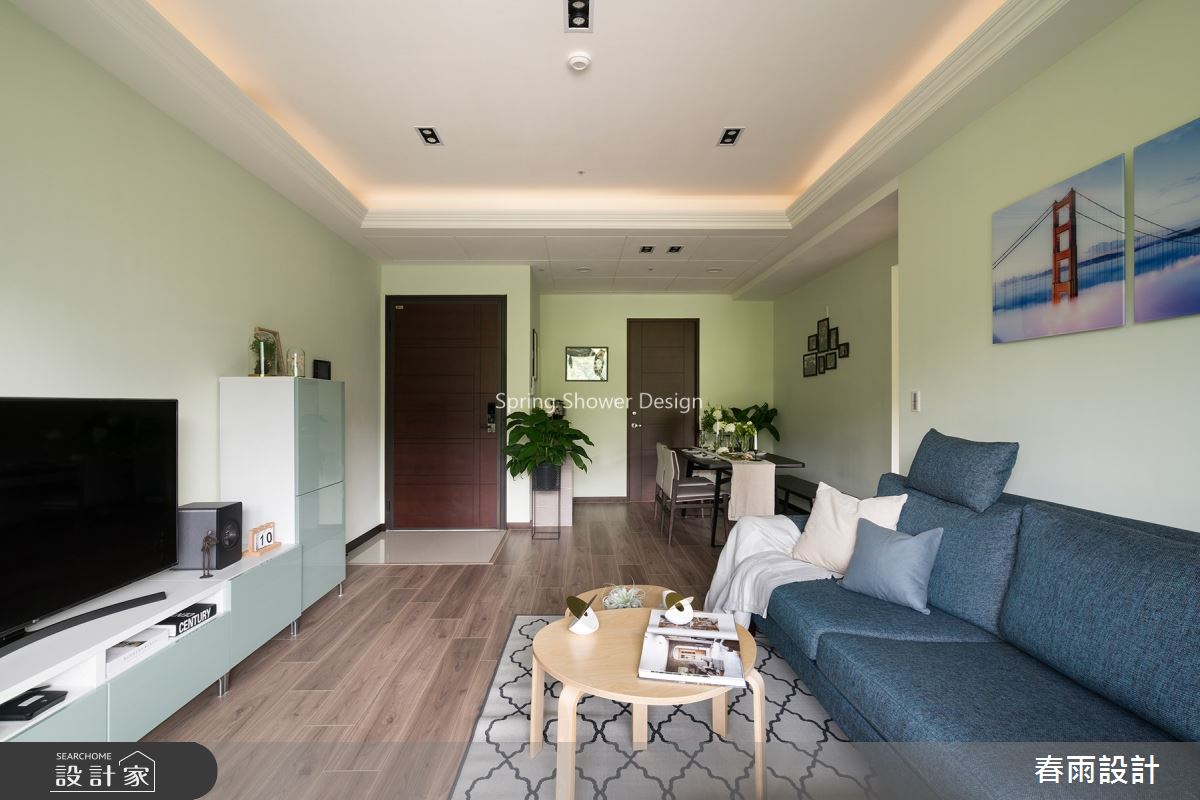 20坪新成屋(5年以下)＿休閒風客廳案例圖片＿春雨設計＿春雨_75 內湖安縵莊園之1