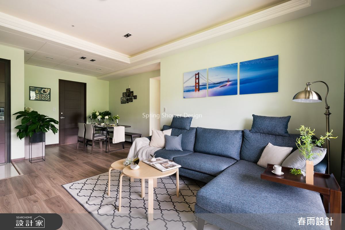 20坪新成屋(5年以下)＿休閒風客廳案例圖片＿春雨設計＿春雨_75 內湖安縵莊園之2