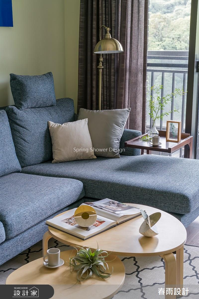 20坪新成屋(5年以下)＿休閒風客廳案例圖片＿春雨設計＿春雨_75 內湖安縵莊園之6