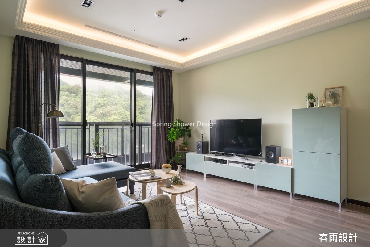20坪新成屋(5年以下)＿休閒風客廳案例圖片＿春雨設計＿春雨_75 內湖安縵莊園之8