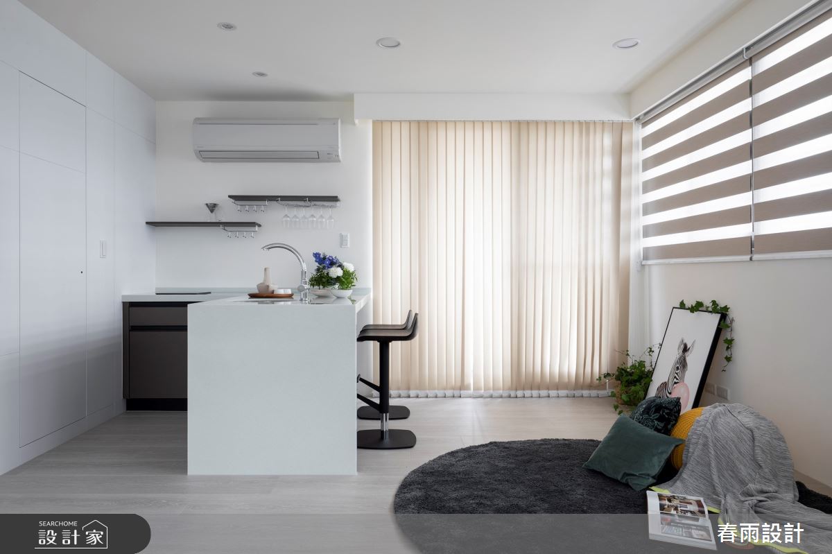 59坪老屋(31~40年)＿現代風吧檯多功能室案例圖片＿春雨設計＿春雨_76 永吉路之38