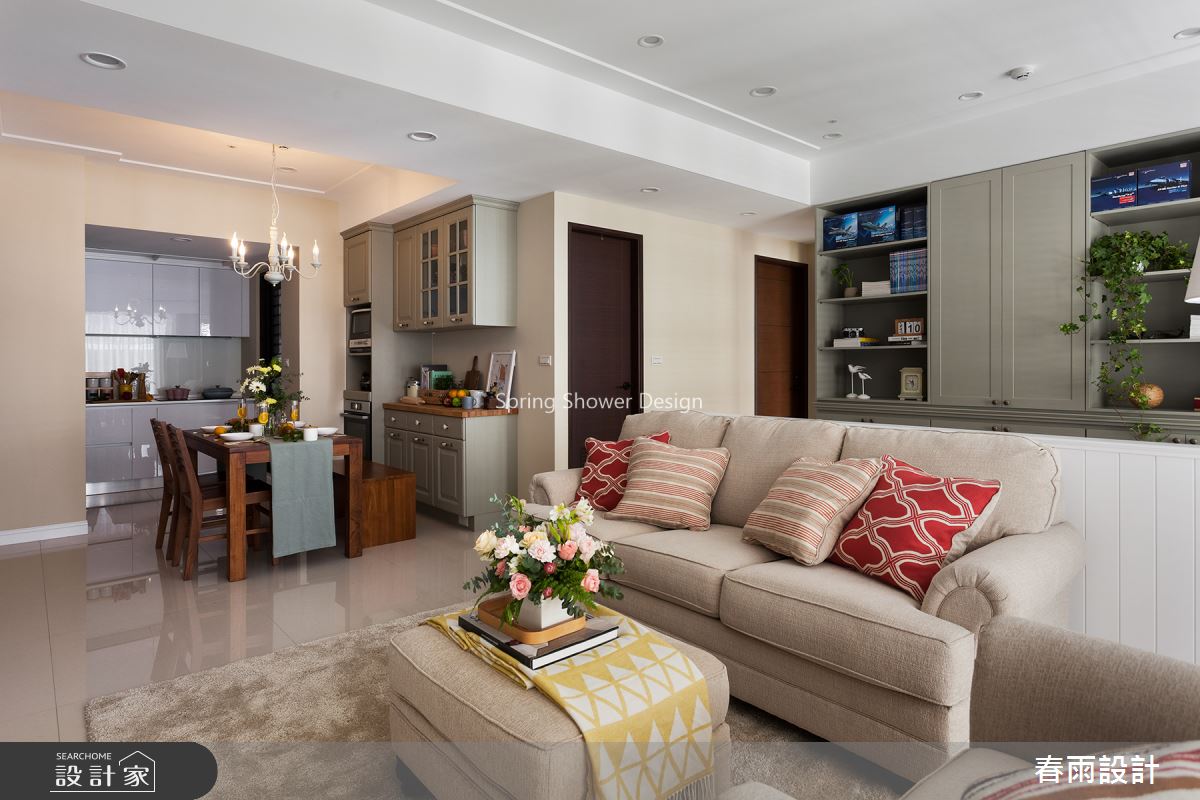 24坪新成屋(5年以下)＿鄉村風客廳餐廳案例圖片＿春雨設計＿春雨_78 台南永康之9