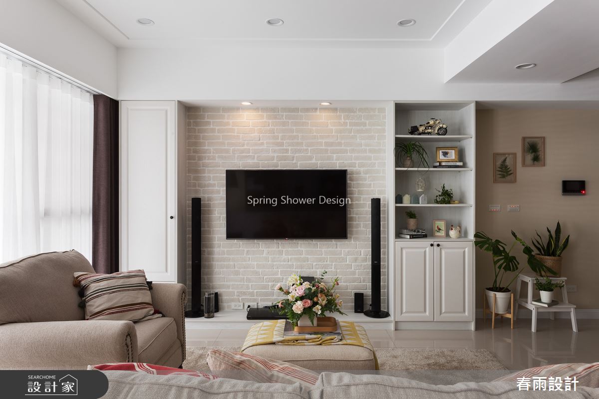 24坪新成屋(5年以下)＿鄉村風客廳案例圖片＿春雨設計＿春雨_78 台南永康之7