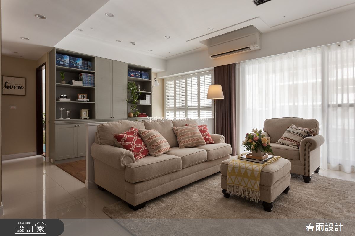 24坪新成屋(5年以下)＿鄉村風客廳案例圖片＿春雨設計＿春雨_78 台南永康之6