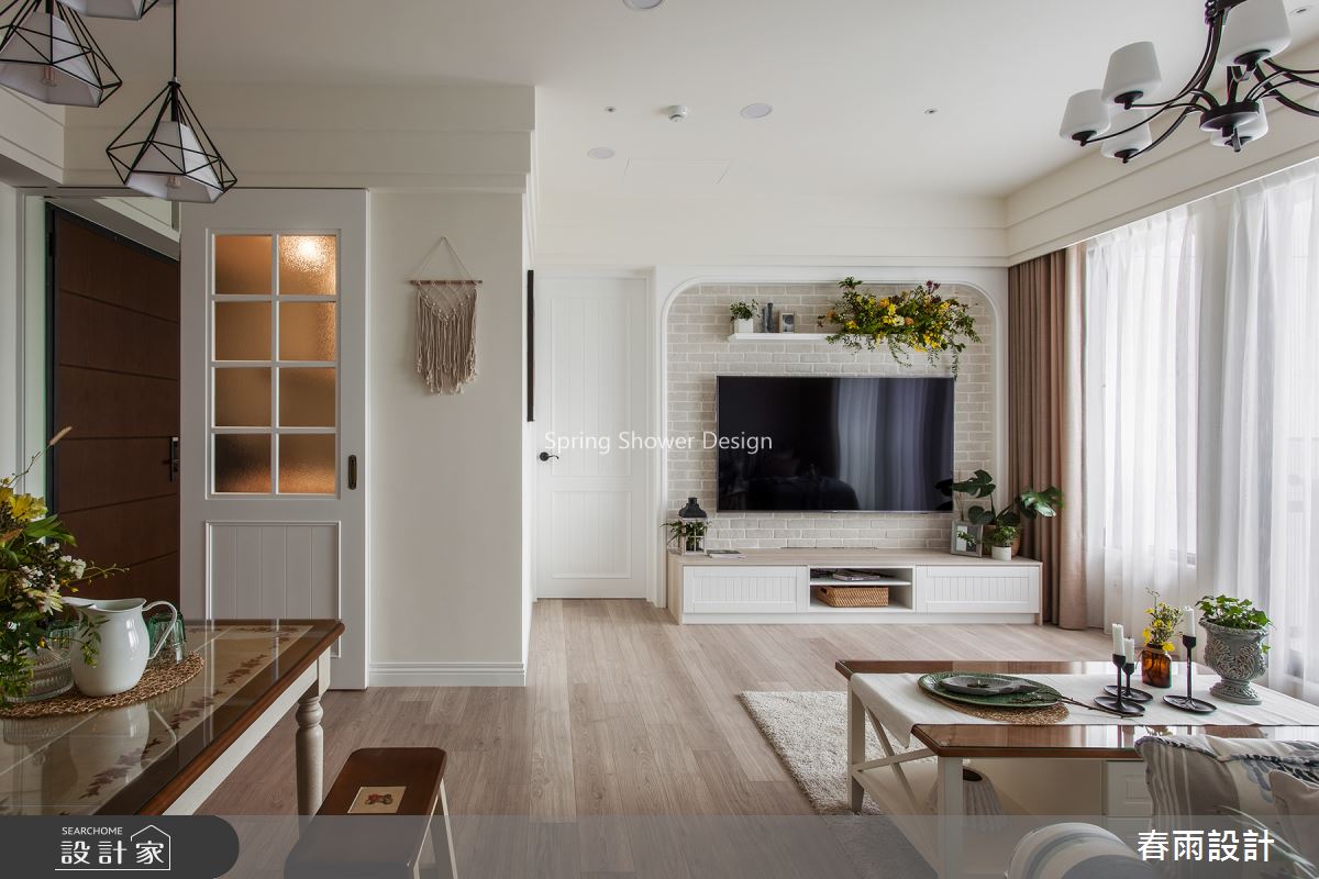 21坪新成屋(5年以下)＿鄉村風客廳案例圖片＿春雨設計＿春雨_80 中壢禾林Rich One之9