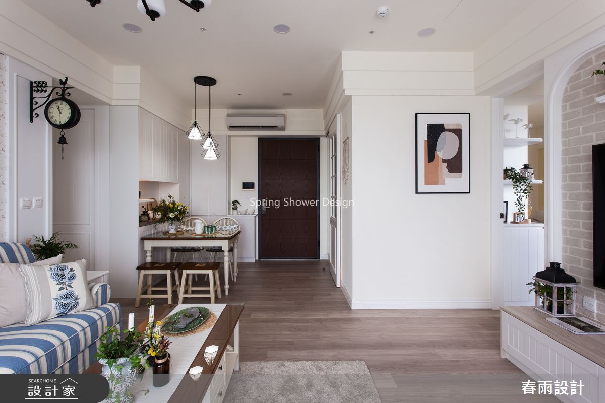 21坪新成屋(5年以下)＿鄉村風客廳案例圖片＿春雨設計＿春雨_80 中壢禾林Rich One之1