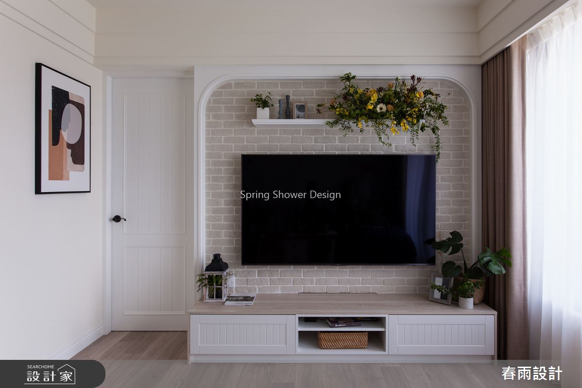 21坪新成屋(5年以下)＿鄉村風客廳案例圖片＿春雨設計＿春雨_80 中壢禾林Rich One之7