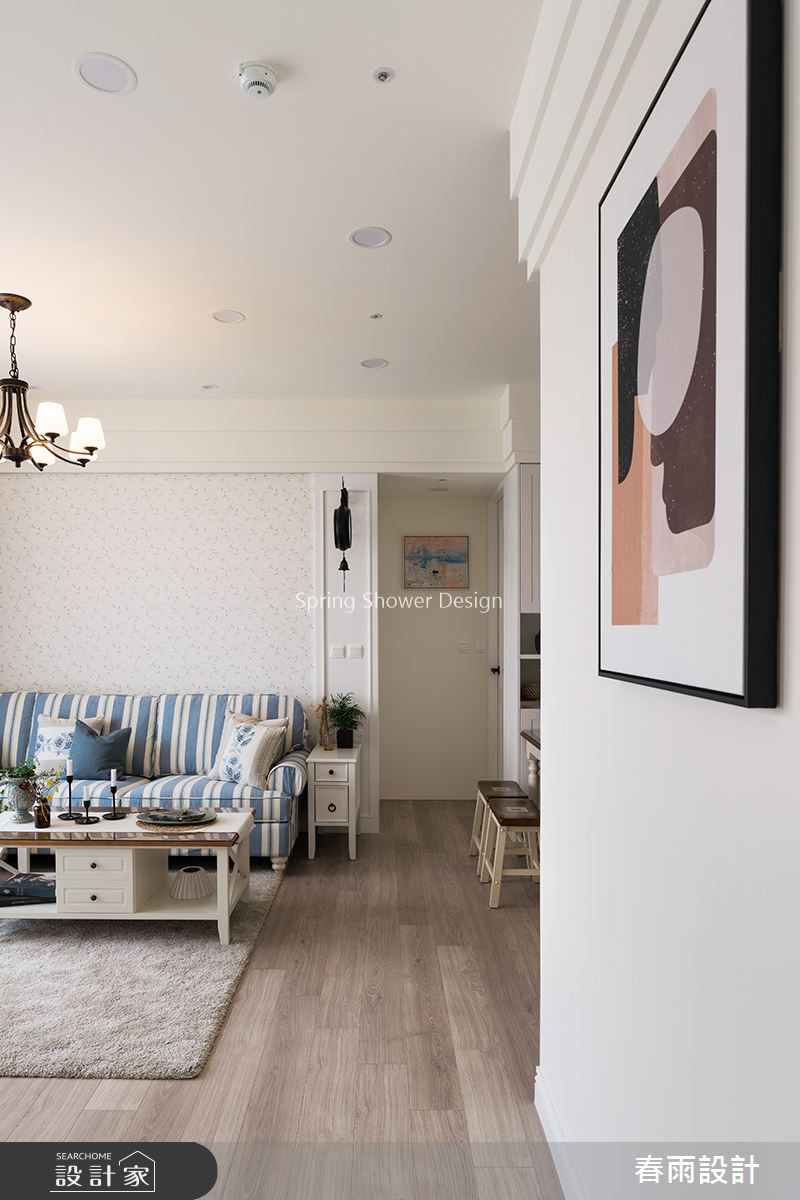 21坪新成屋(5年以下)＿鄉村風客廳案例圖片＿春雨設計＿春雨_80 中壢禾林Rich One之16