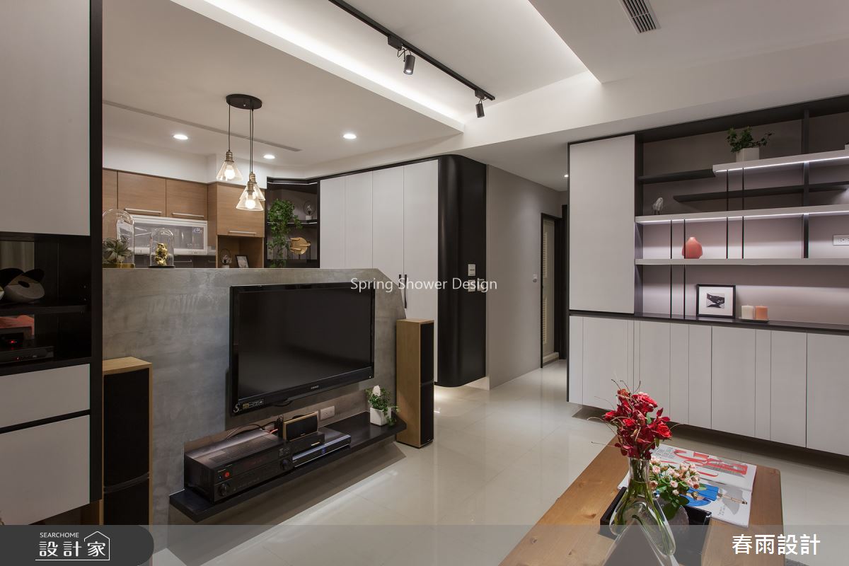 31坪中古屋(5~15年)＿現代風客廳案例圖片＿春雨設計＿春雨_81 台南國華街之2