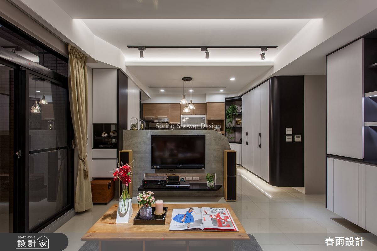 31坪中古屋(5~15年)＿現代風客廳案例圖片＿春雨設計＿春雨_81 台南國華街之7
