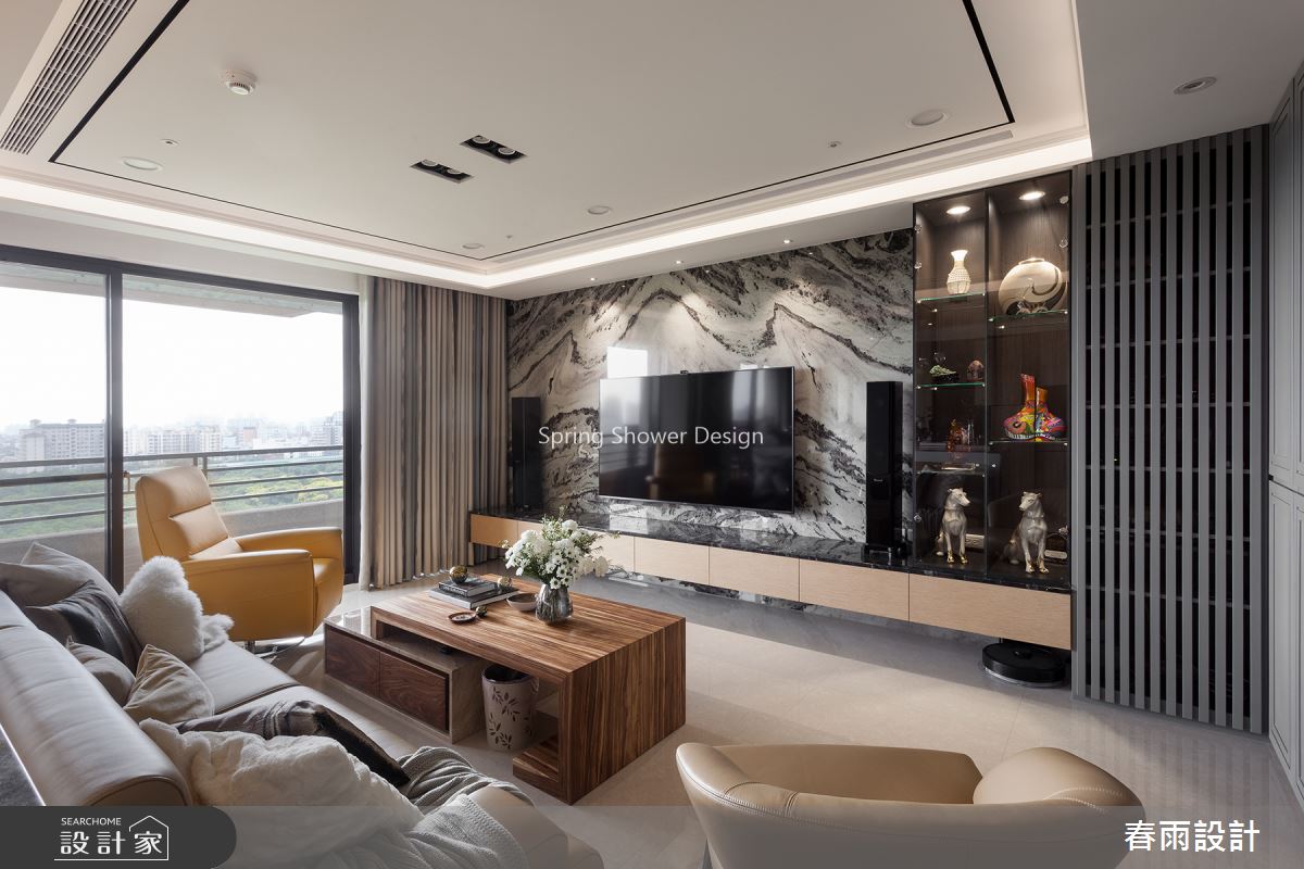 54坪新成屋(5年以下)＿混搭風客廳案例圖片＿春雨設計＿春雨_82 竹北月光琉璃之5