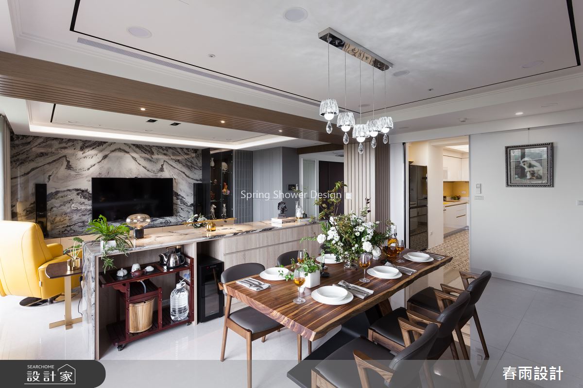 54坪新成屋(5年以下)＿混搭風客廳餐廳案例圖片＿春雨設計＿春雨_82 竹北月光琉璃之7
