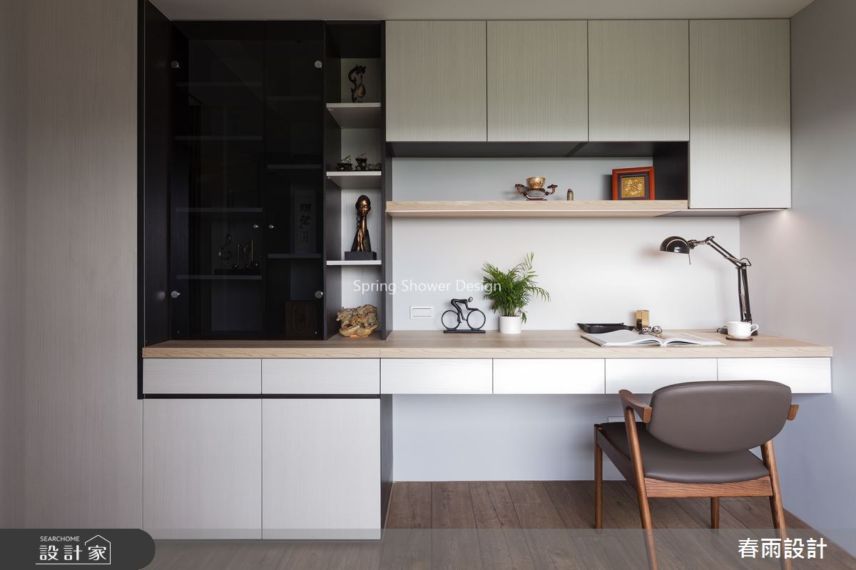 54坪新成屋(5年以下)＿混搭風書房案例圖片＿春雨設計＿春雨_82 竹北月光琉璃之13