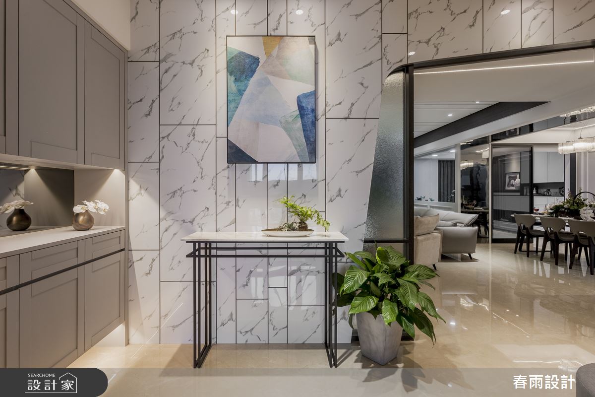 86坪新成屋(5年以下)＿現代風玄關案例圖片＿春雨設計＿春雨_84 台中國泰森林觀道之2