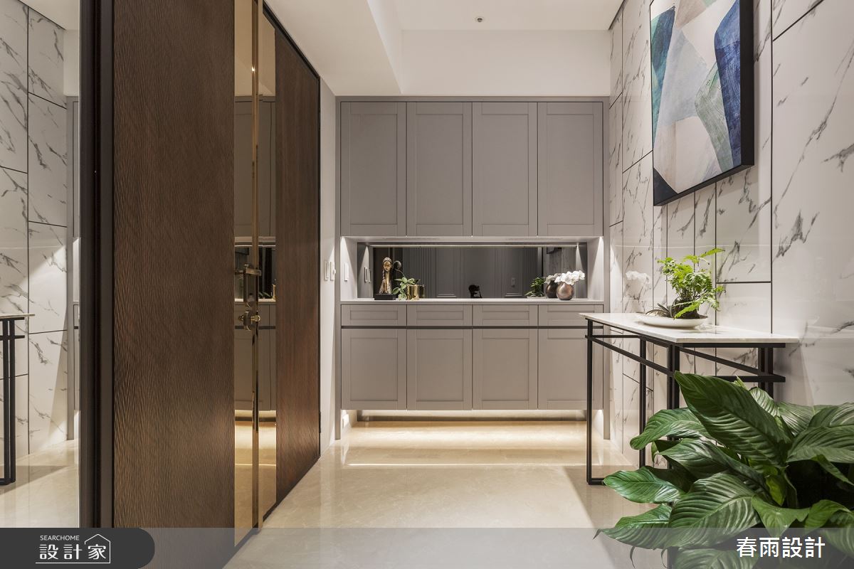 86坪新成屋(5年以下)＿現代風玄關案例圖片＿春雨設計＿春雨_84 台中國泰森林觀道之1