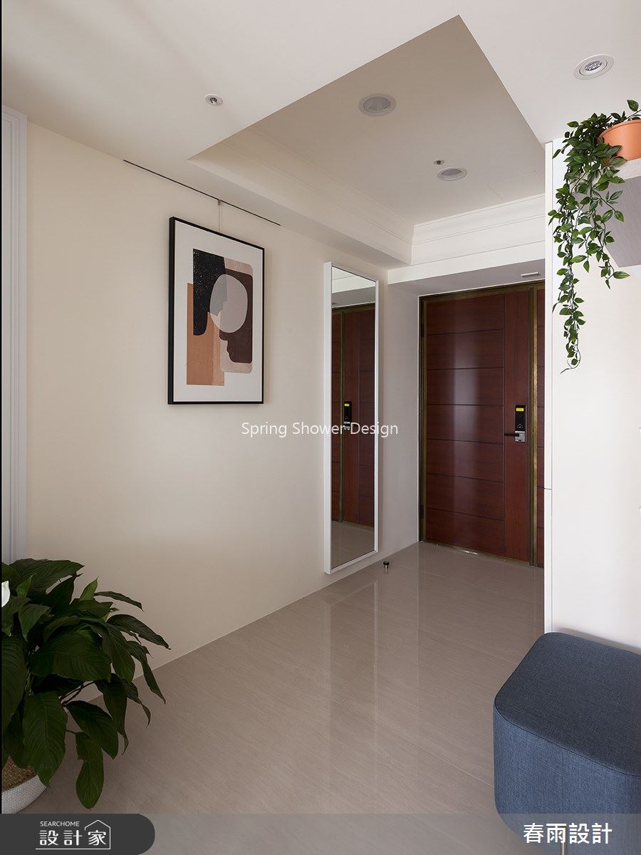 35坪新成屋(5年以下)＿現代風玄關案例圖片＿春雨設計＿春雨_85 新莊富貴中華之1