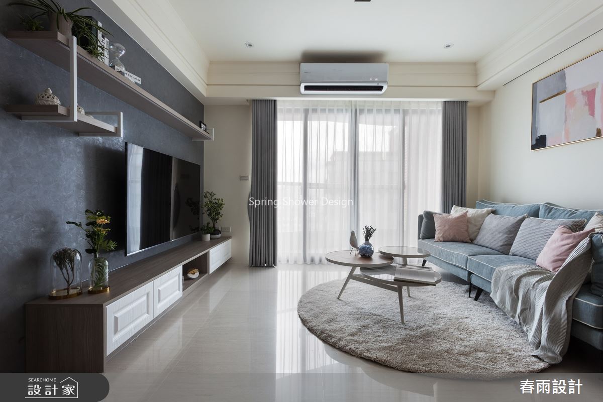 35坪新成屋(5年以下)＿現代風客廳案例圖片＿春雨設計＿春雨_85 新莊富貴中華之7