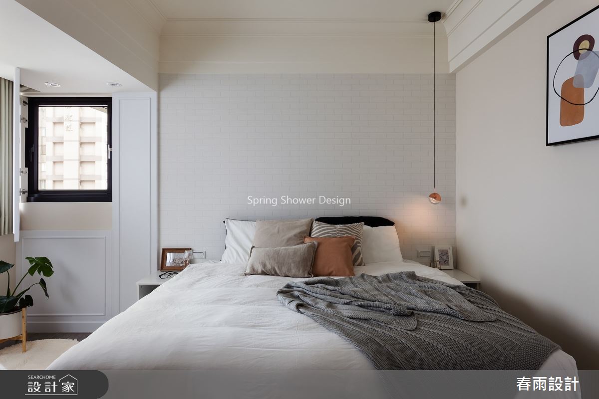 35坪新成屋(5年以下)＿現代風臥室案例圖片＿春雨設計＿春雨_85 新莊富貴中華之23