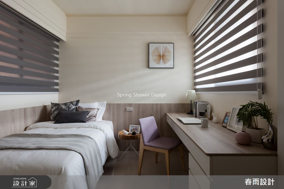 35坪新成屋(5年以下)＿現代風臥室案例圖片＿春雨設計＿春雨_85 新莊富貴中華之28