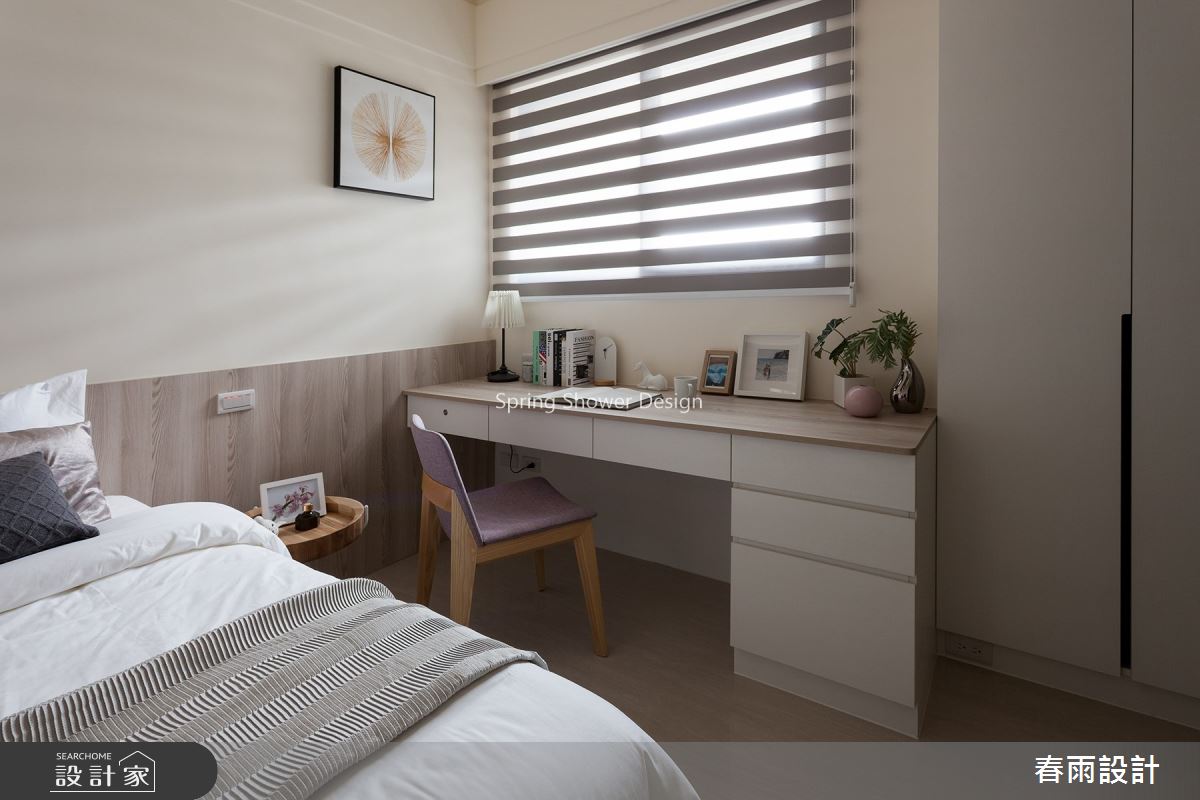 35坪新成屋(5年以下)＿現代風臥室案例圖片＿春雨設計＿春雨_85 新莊富貴中華之29