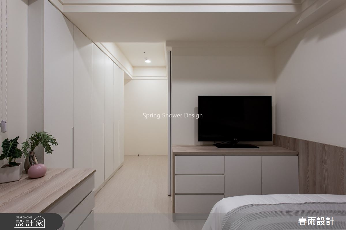 35坪新成屋(5年以下)＿現代風臥室案例圖片＿春雨設計＿春雨_85 新莊富貴中華之31