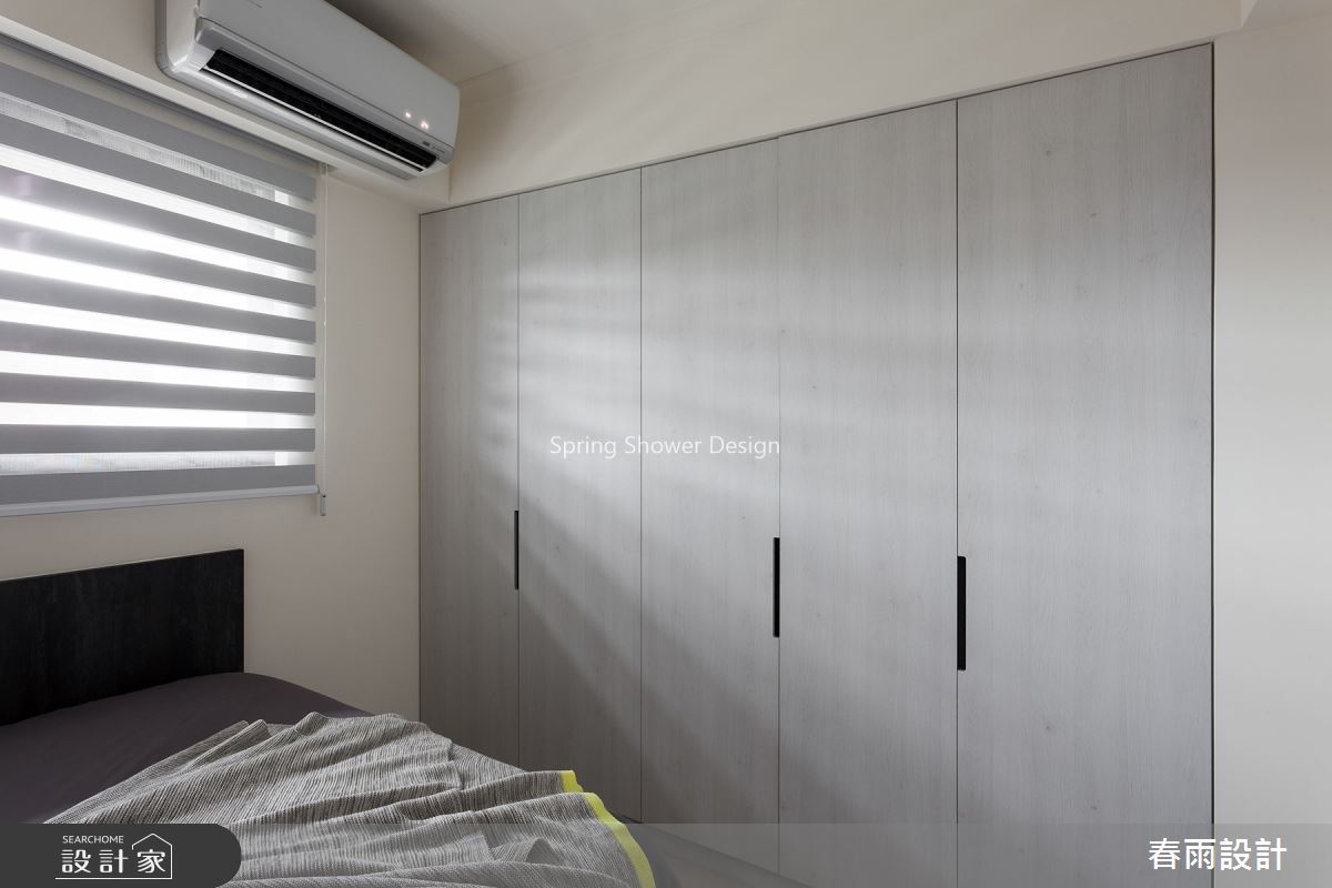 35坪新成屋(5年以下)＿現代風臥室案例圖片＿春雨設計＿春雨_85 新莊富貴中華之36