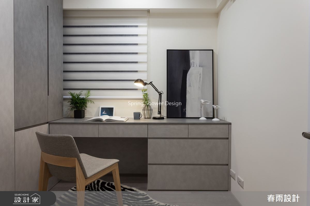 35坪新成屋(5年以下)＿現代風書房案例圖片＿春雨設計＿春雨_85 新莊富貴中華之20