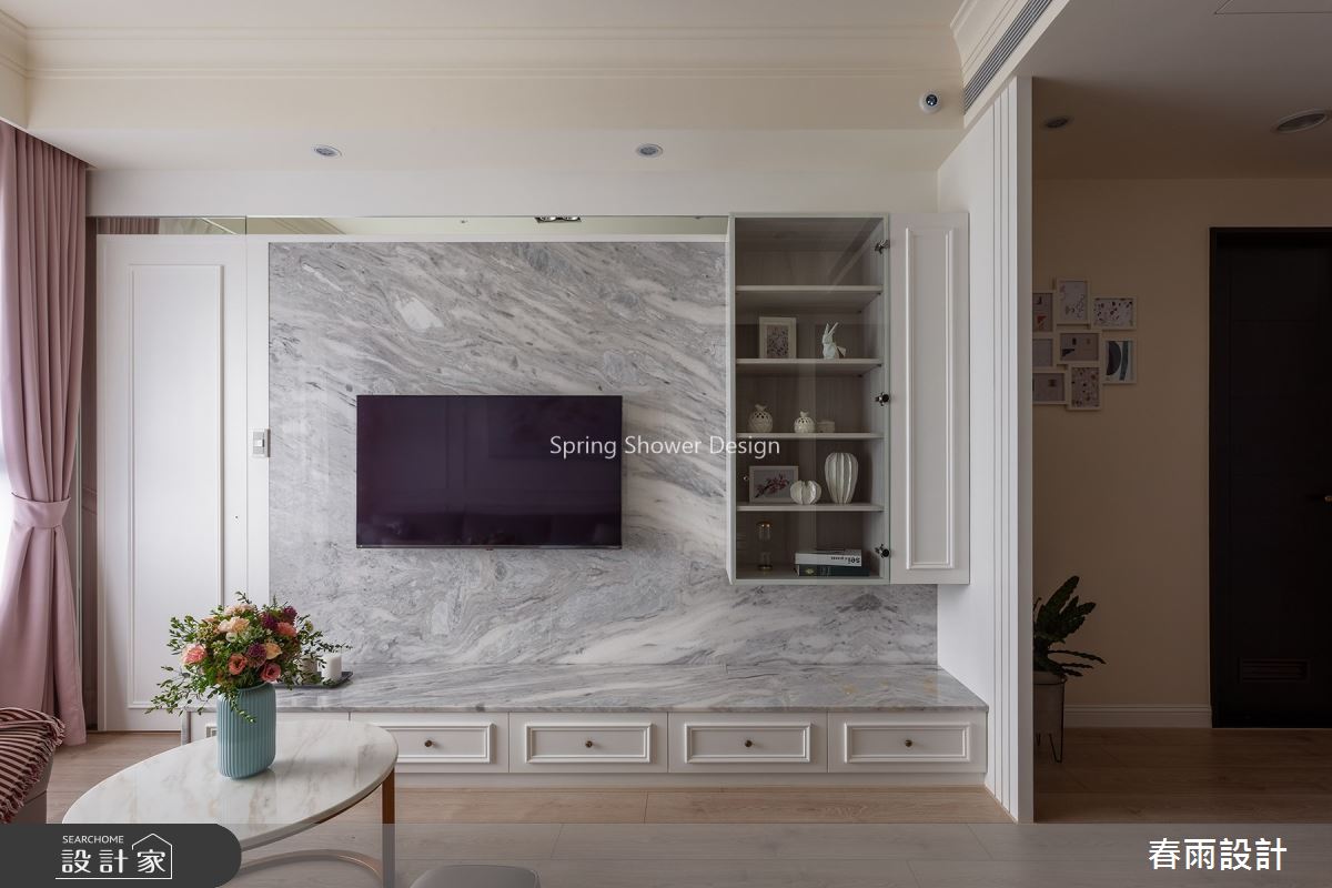 18坪新成屋(5年以下)＿美式風客廳案例圖片＿春雨設計＿春雨_86 長虹天馥之12