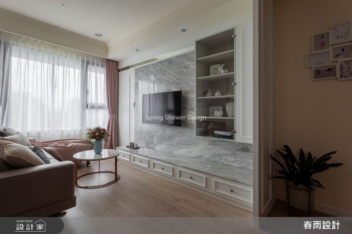 18坪新成屋(5年以下)＿美式風客廳案例圖片＿春雨設計＿春雨_86 長虹天馥之10
