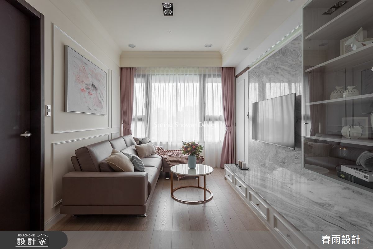 18坪新成屋(5年以下)＿美式風客廳案例圖片＿春雨設計＿春雨_86 長虹天馥之11