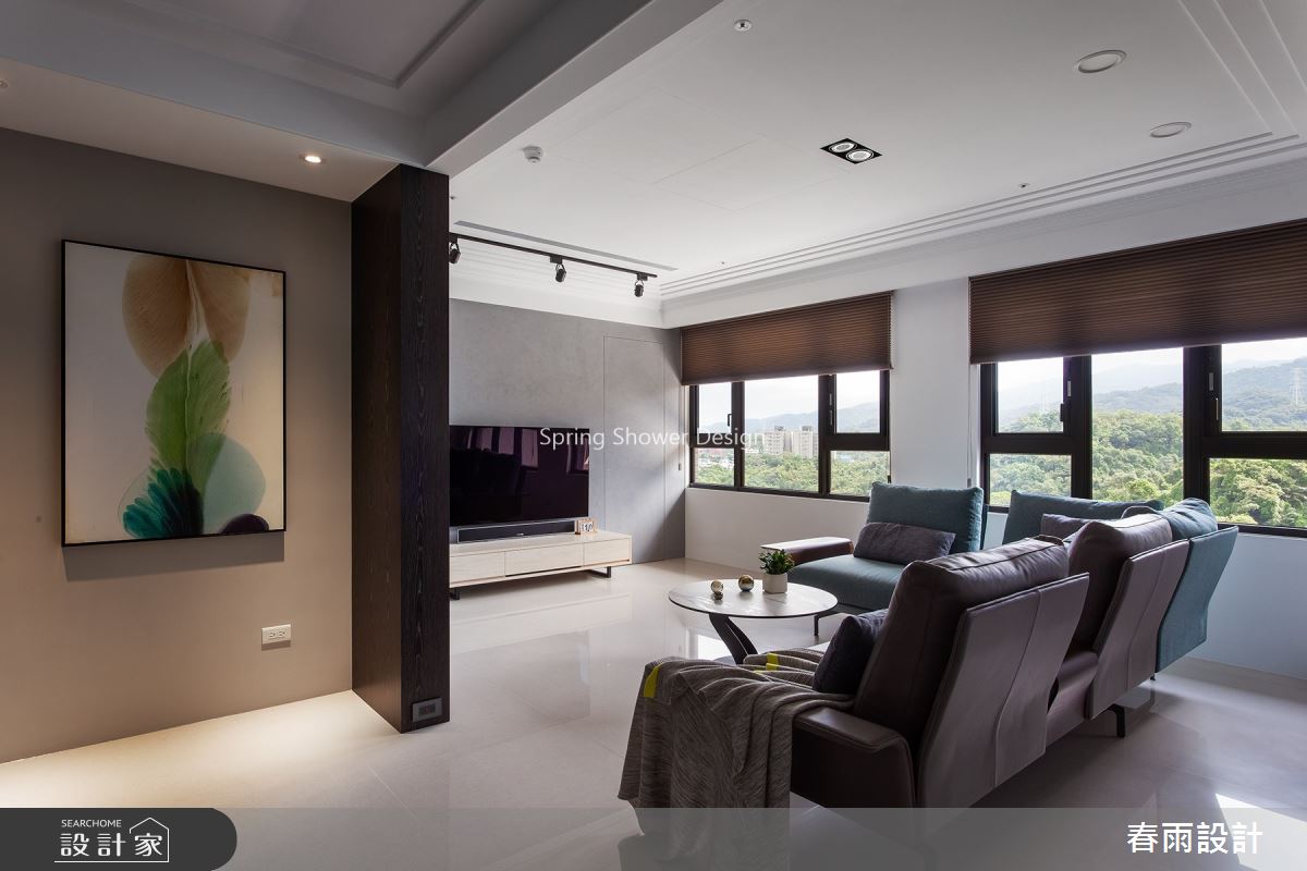 44坪新成屋(5年以下)＿混搭風客廳案例圖片＿春雨設計＿春雨_87 哲人德林之5