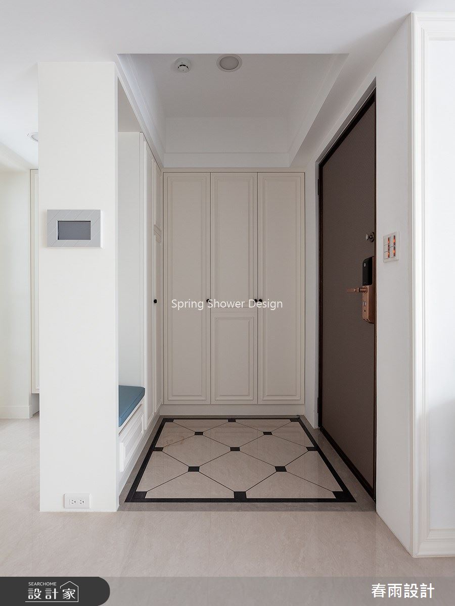 25坪老屋(16~30年)＿美式風玄關案例圖片＿春雨設計＿春雨_88 新生南路之1