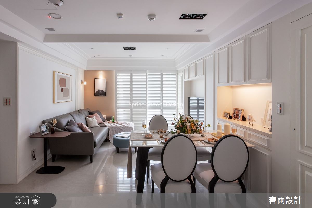 25坪老屋(16~30年)＿美式風客廳餐廳案例圖片＿春雨設計＿春雨_88 新生南路之12