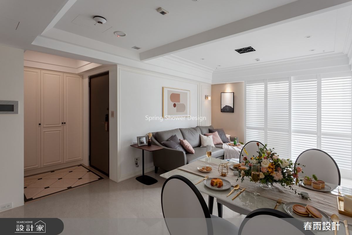 25坪老屋(16~30年)＿美式風客廳餐廳案例圖片＿春雨設計＿春雨_88 新生南路之4