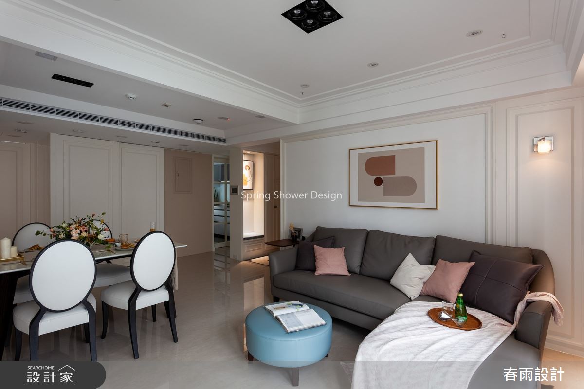 25坪老屋(16~30年)＿美式風客廳案例圖片＿春雨設計＿春雨_88 新生南路之5