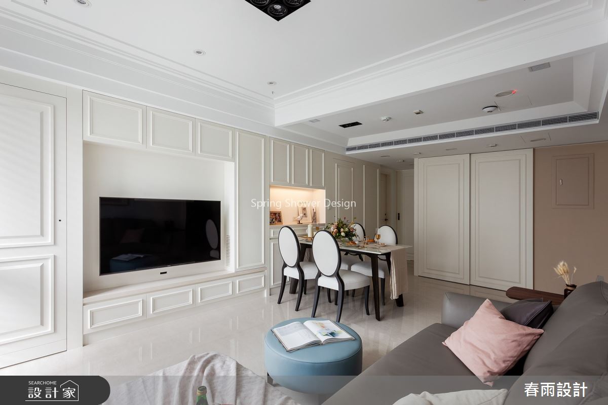 25坪老屋(16~30年)＿美式風客廳餐廳案例圖片＿春雨設計＿春雨_88 新生南路之7