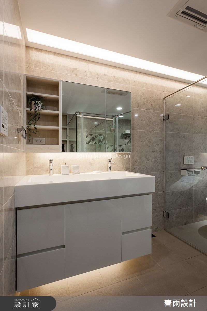 25坪老屋(16~30年)＿美式風浴室案例圖片＿春雨設計＿春雨_88 新生南路之34