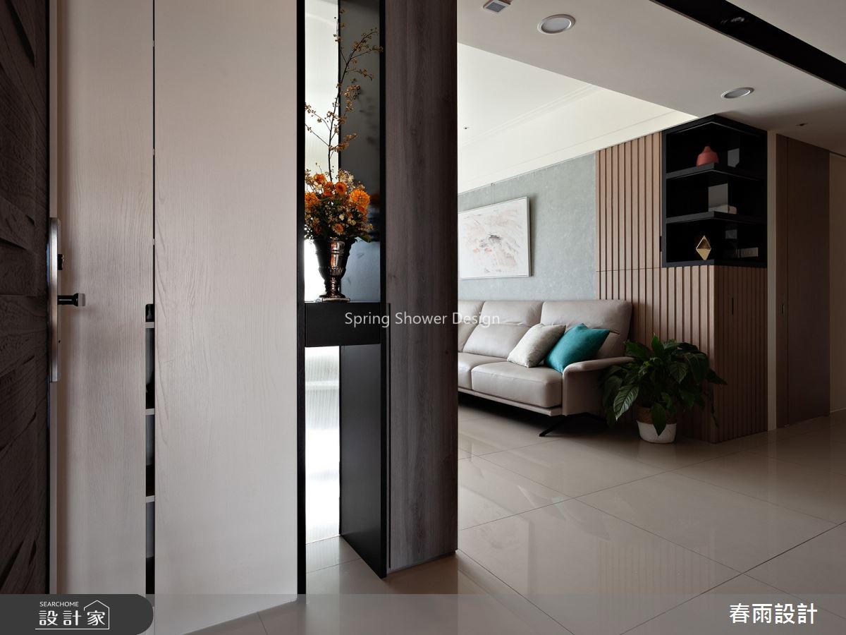 41坪新成屋(5年以下)＿現代風玄關案例圖片＿春雨設計＿春雨_92 築丰天母之1