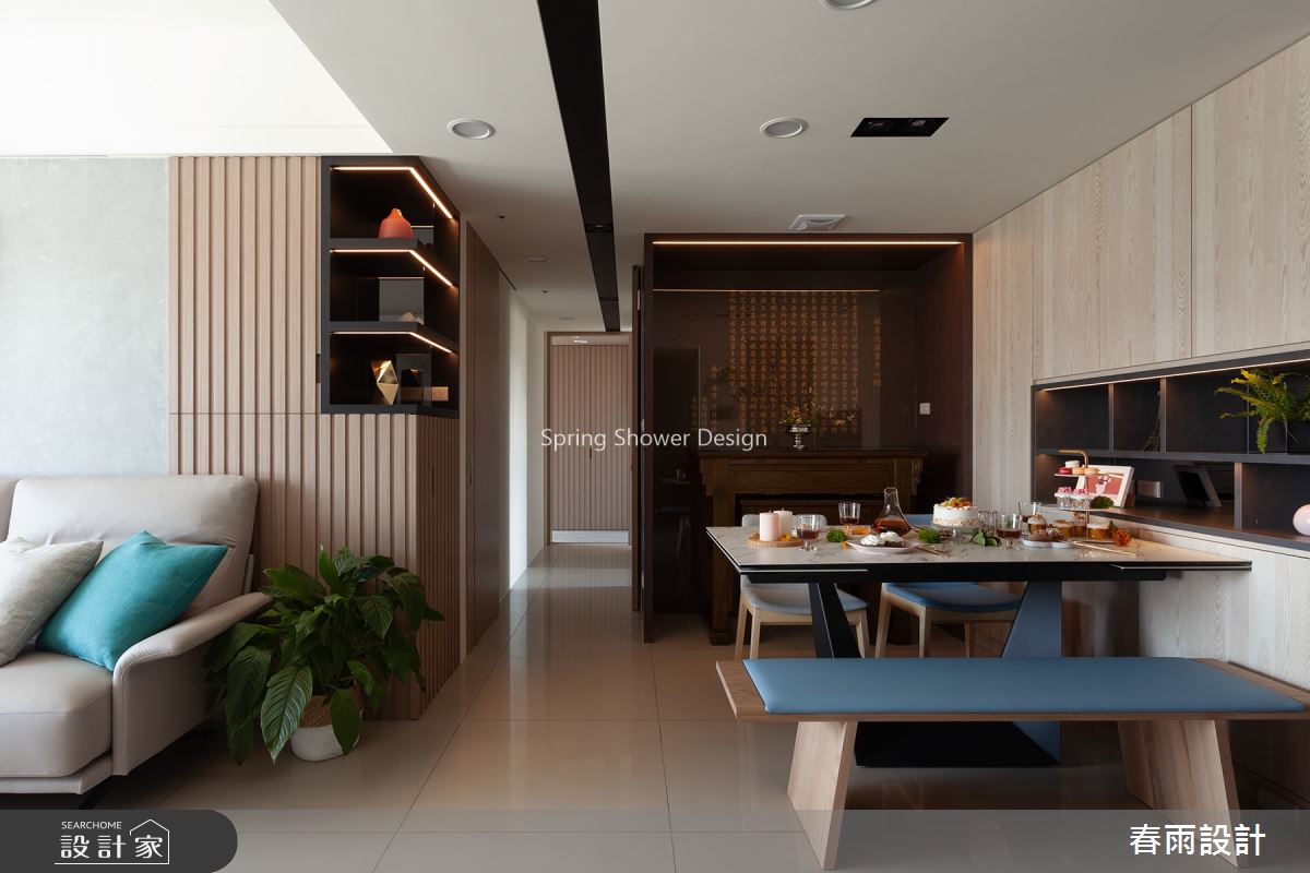 41坪新成屋(5年以下)＿現代風餐廳佛堂案例圖片＿春雨設計＿春雨_92 築丰天母之9