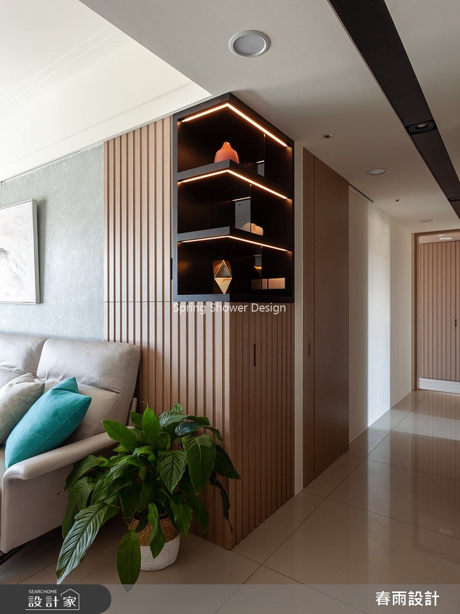 41坪新成屋(5年以下)＿現代風走廊案例圖片＿春雨設計＿春雨_92 築丰天母之13