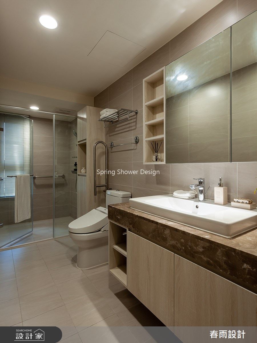 41坪新成屋(5年以下)＿現代風浴室案例圖片＿春雨設計＿春雨_92 築丰天母之427