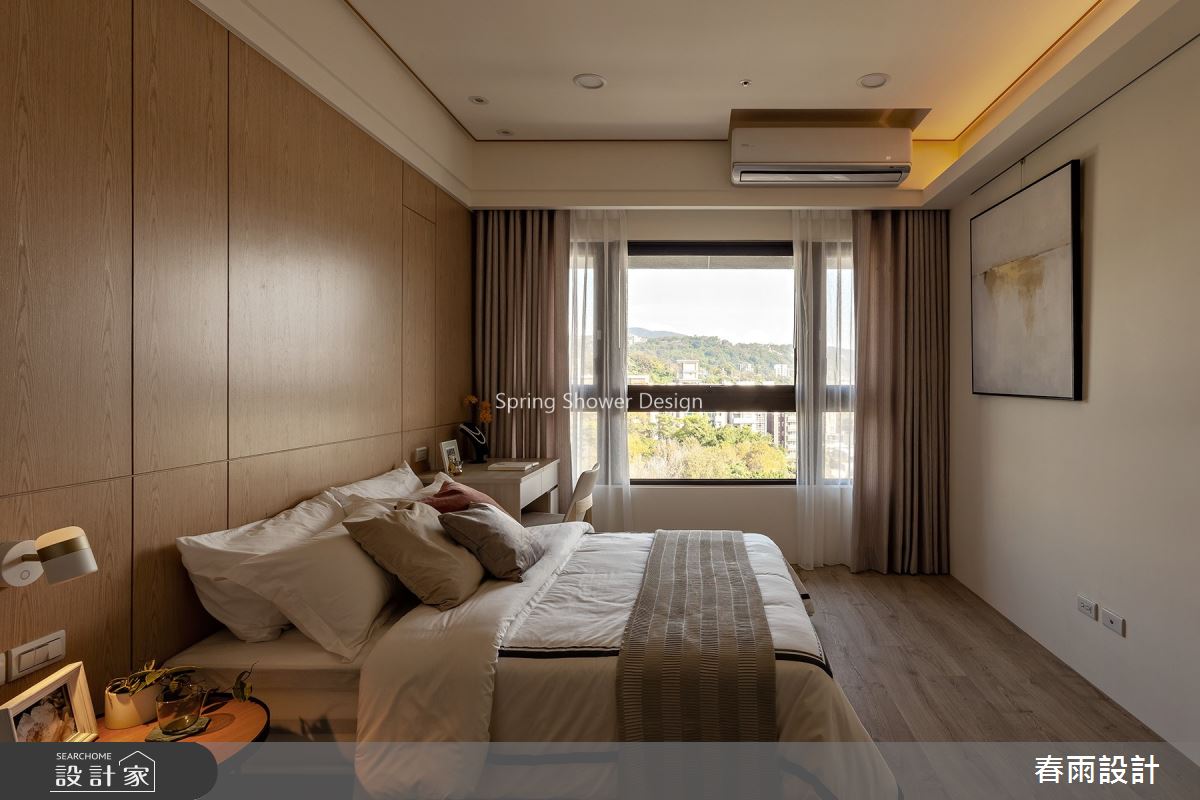 41坪新成屋(5年以下)＿現代風臥室案例圖片＿春雨設計＿春雨_92 築丰天母之16