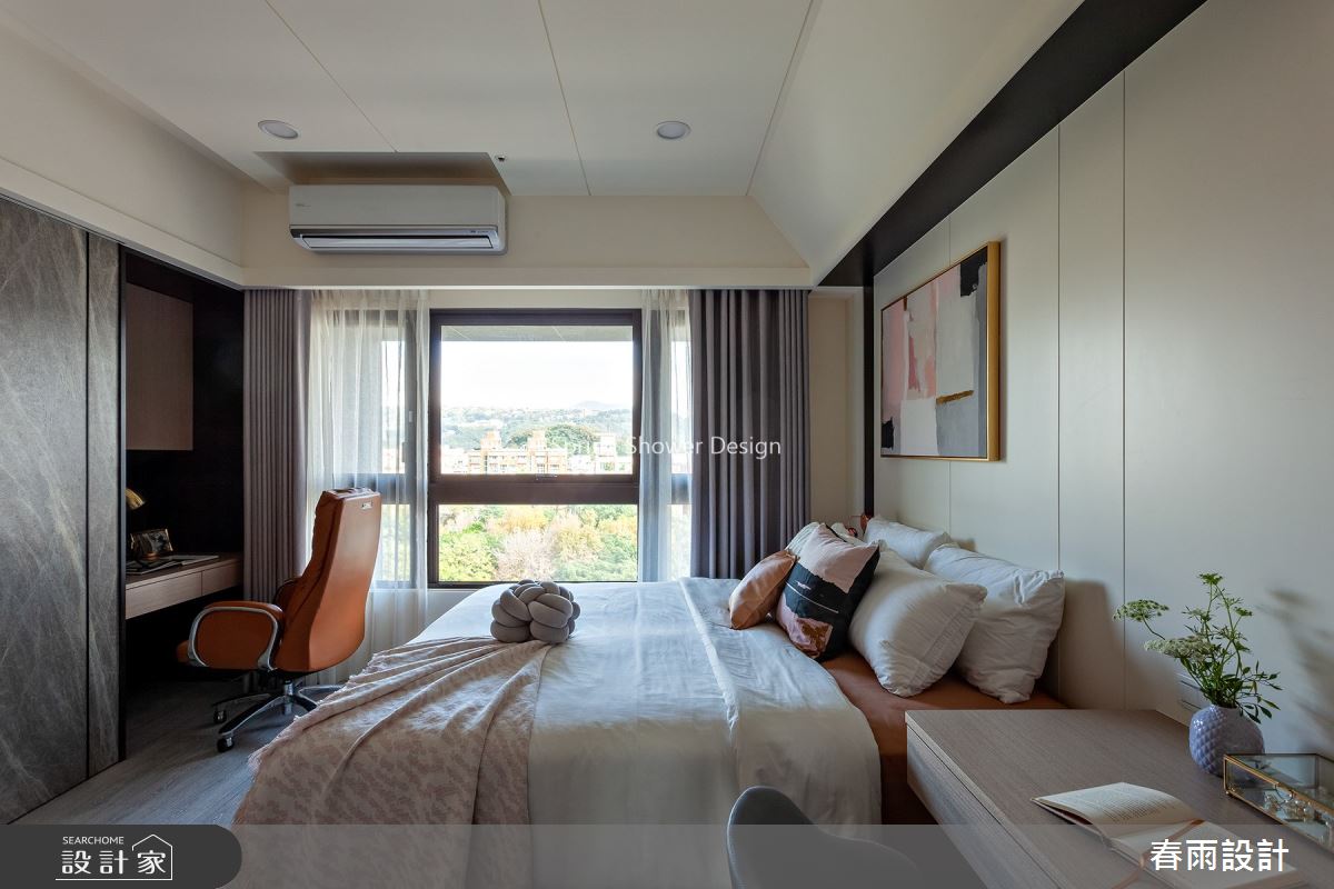 41坪新成屋(5年以下)＿現代風臥室案例圖片＿春雨設計＿春雨_92 築丰天母之21
