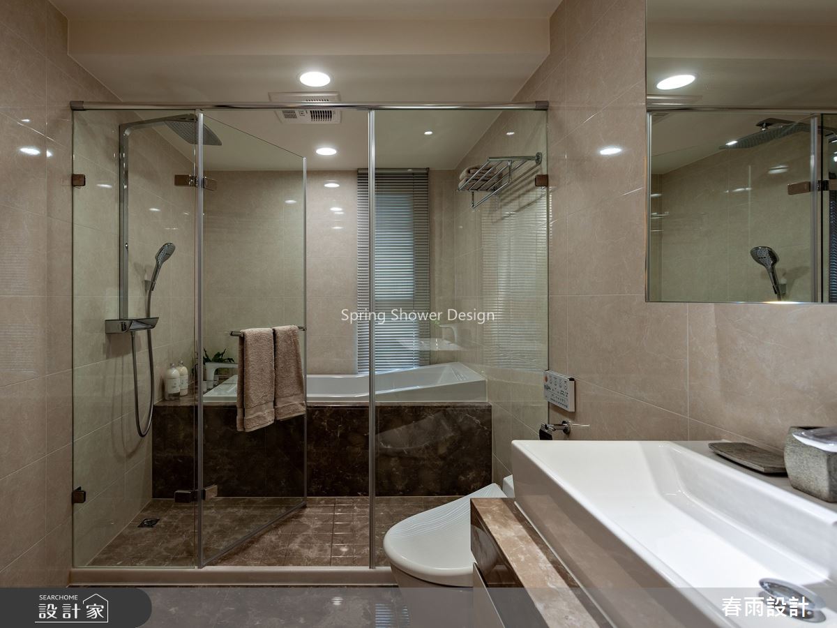 41坪新成屋(5年以下)＿現代風浴室案例圖片＿春雨設計＿春雨_92 築丰天母之428
