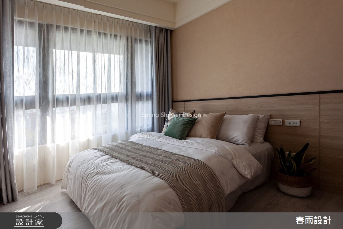 41坪新成屋(5年以下)＿現代風臥室案例圖片＿春雨設計＿春雨_92 築丰天母之29