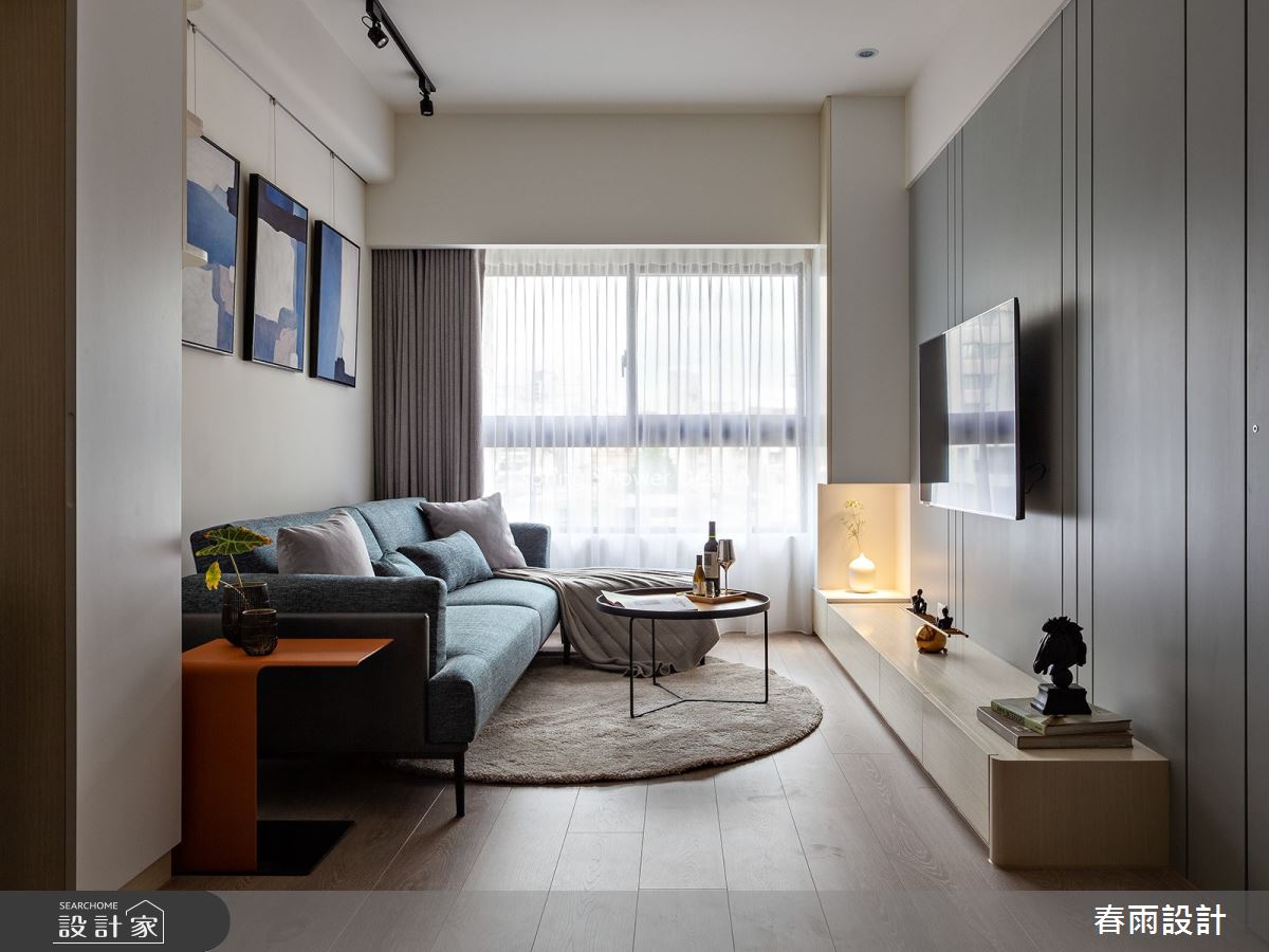 20坪新成屋(5年以下)＿北歐風客廳案例圖片＿春雨設計＿春雨_93 南昌檀廂之8